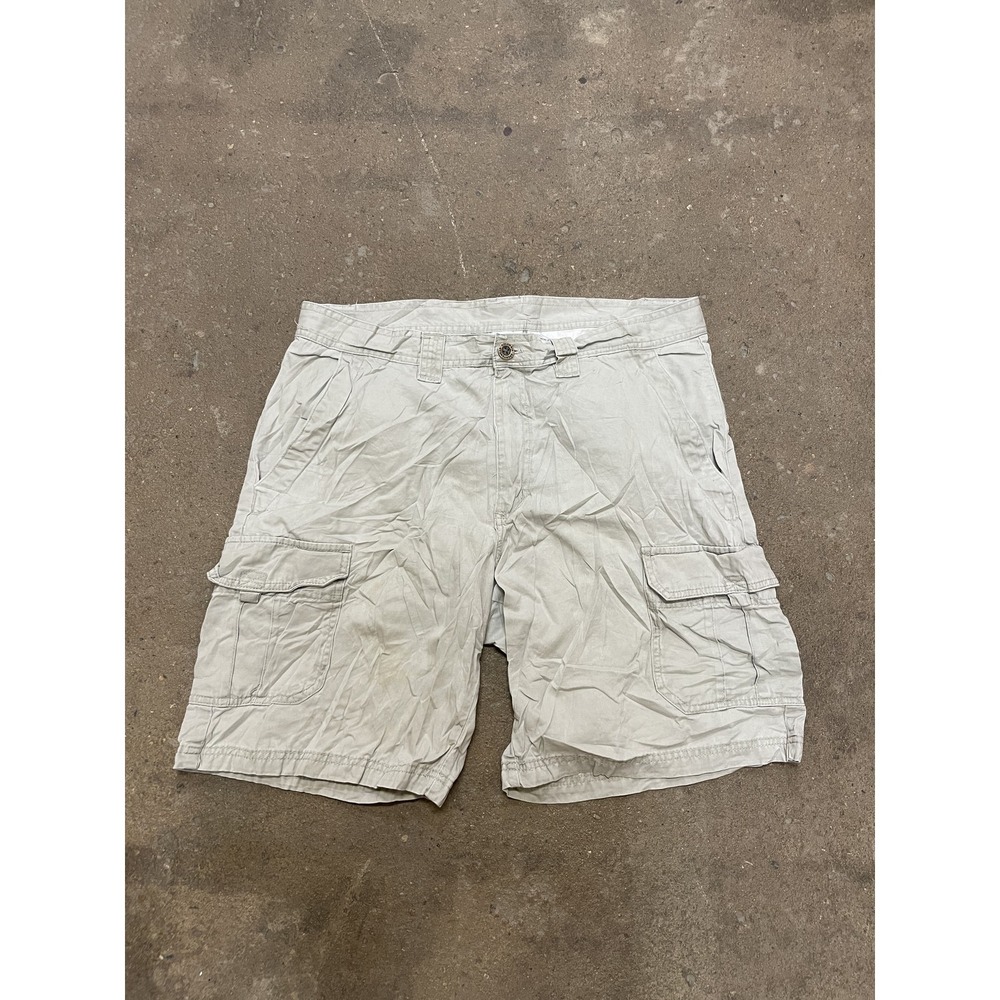 Vintage Columbia Sportswear Company Beige Hiking Cargo Men's Shorts Sz 36W